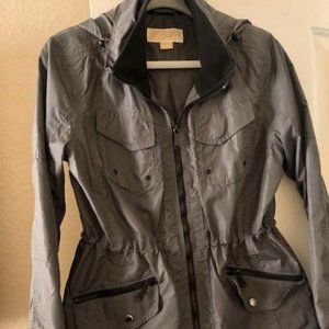 Michael Kors Gray Rain Jacket Medium